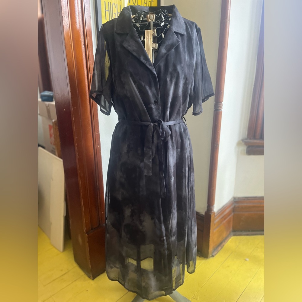 Disturbia Black Sheer Midi Dress